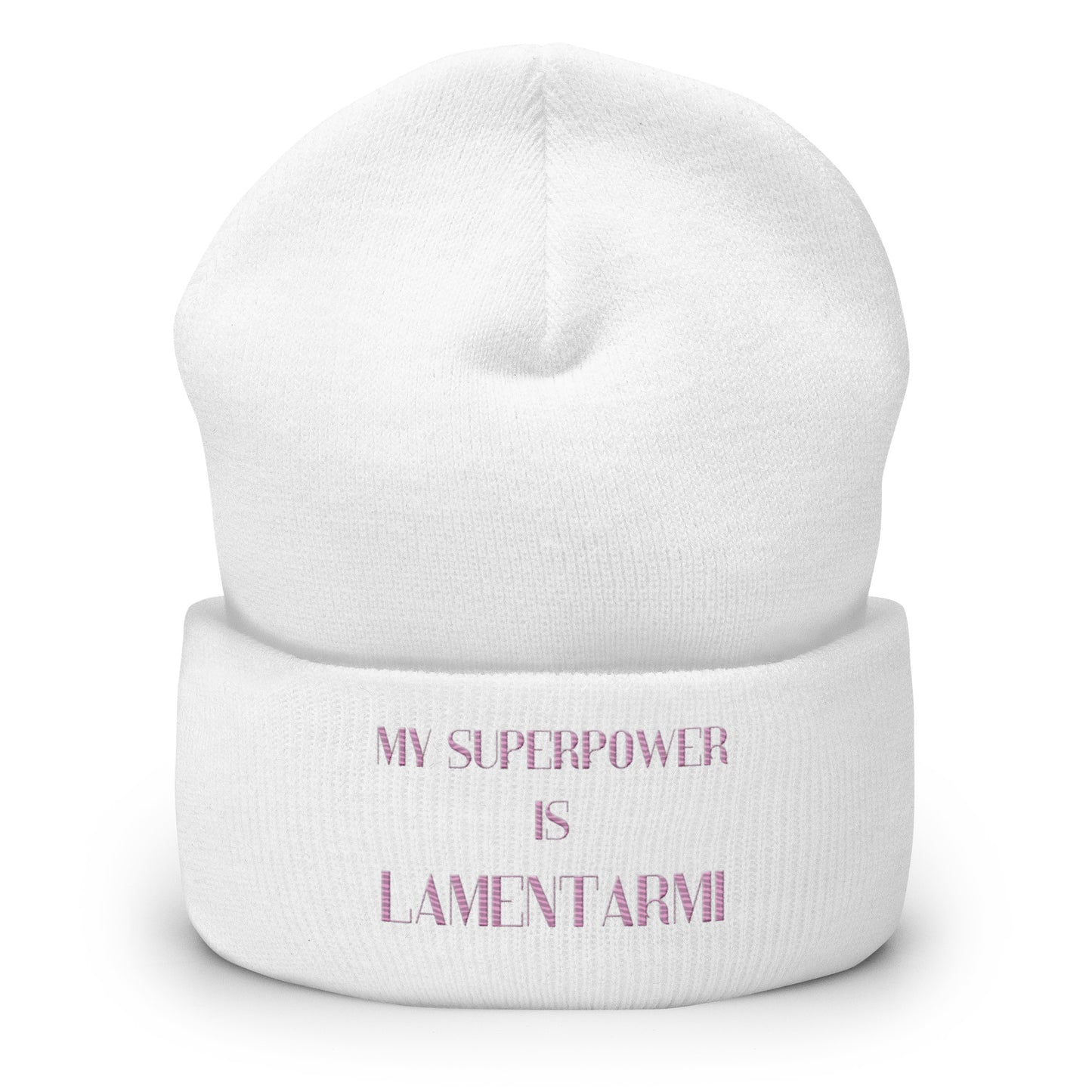 Berretto con risvolto Linea MYSUPERPOWER IS