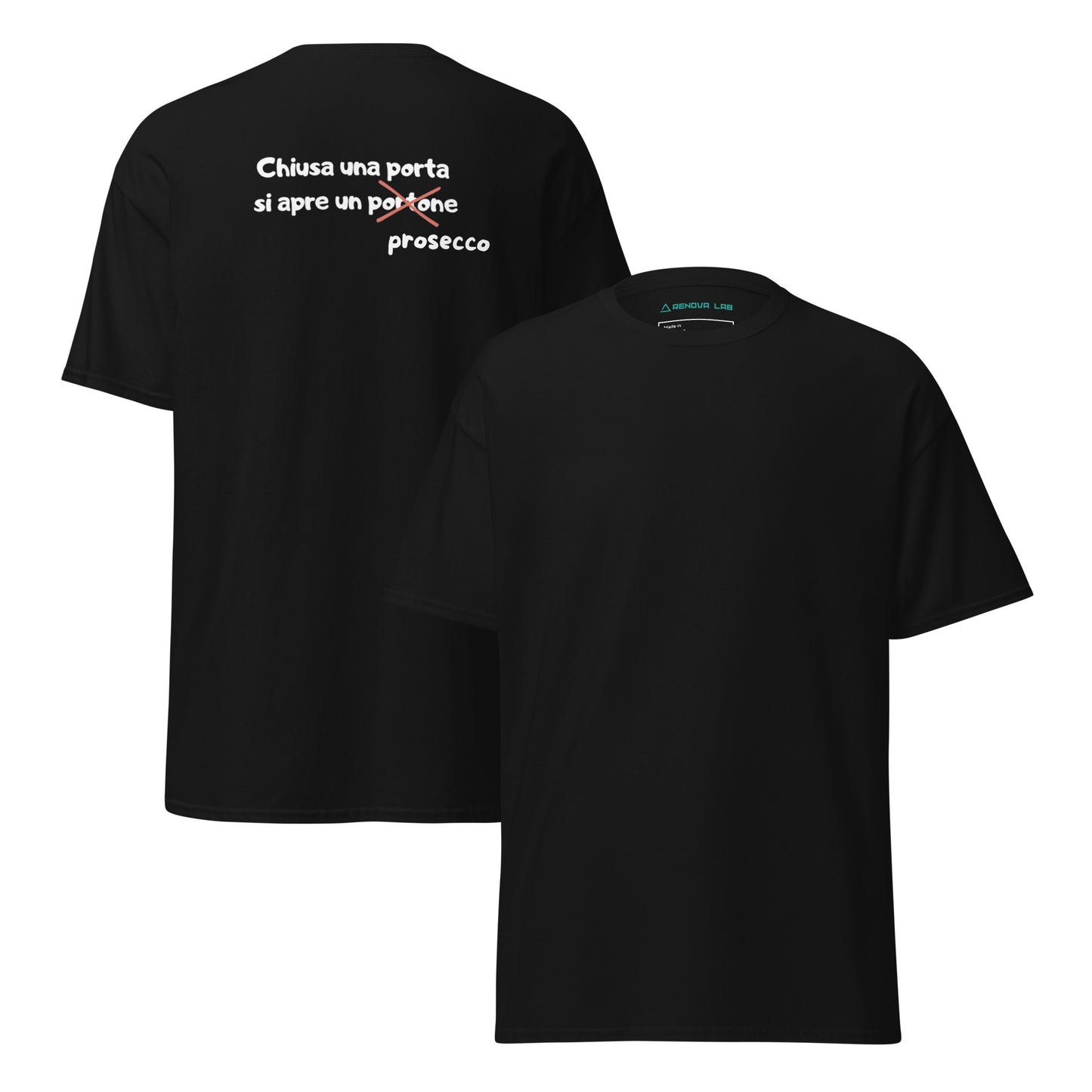 T-shirt classica unisex Linea CHIUSAUNAPORTA