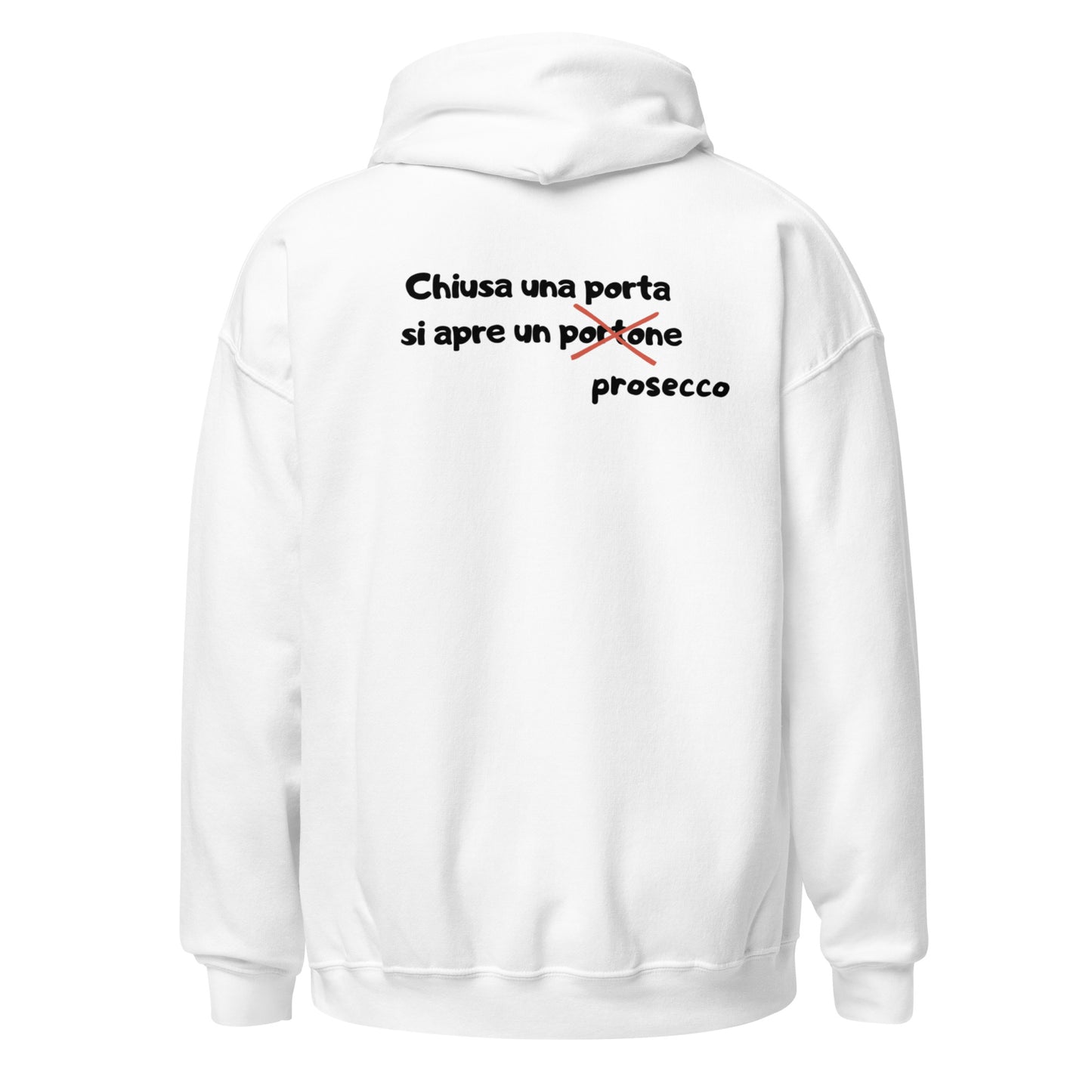 Felpa con cappuccio Linea CHIUSAUNAPORTA