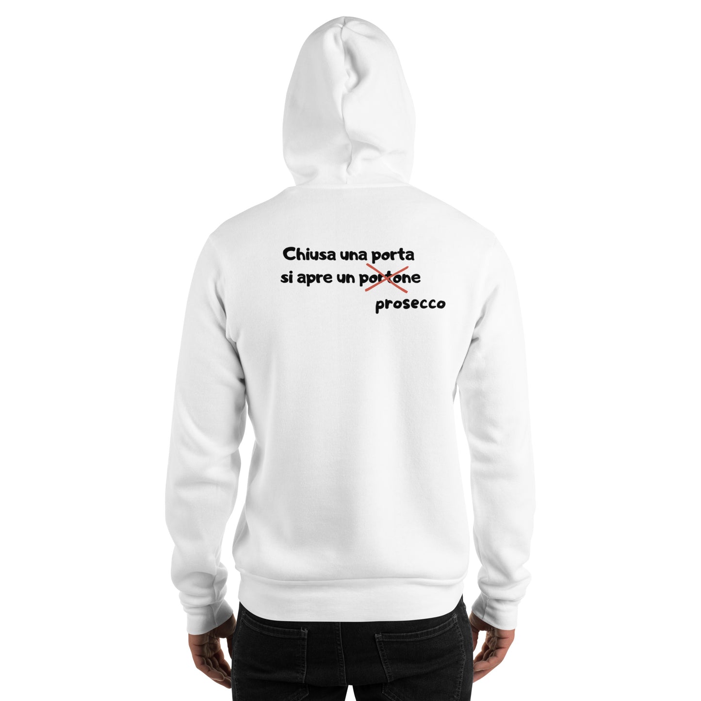 Felpa con cappuccio Linea CHIUSAUNAPORTA