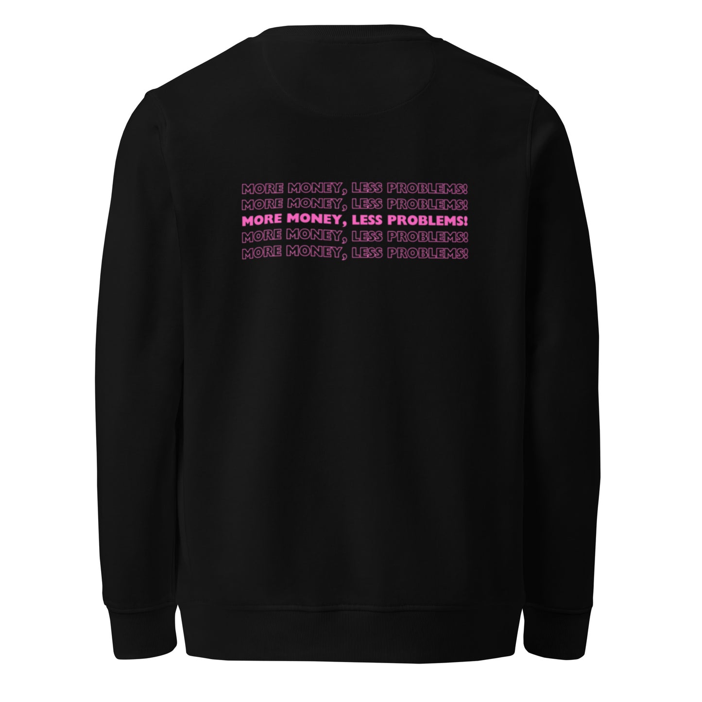 Felpa organica unisex Linea MORE MONEY