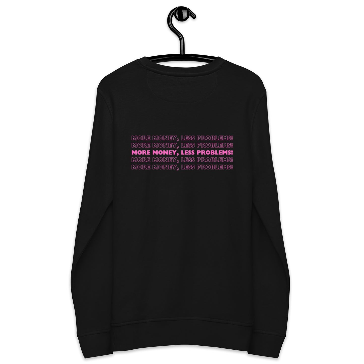 Felpa organica unisex Linea MORE MONEY