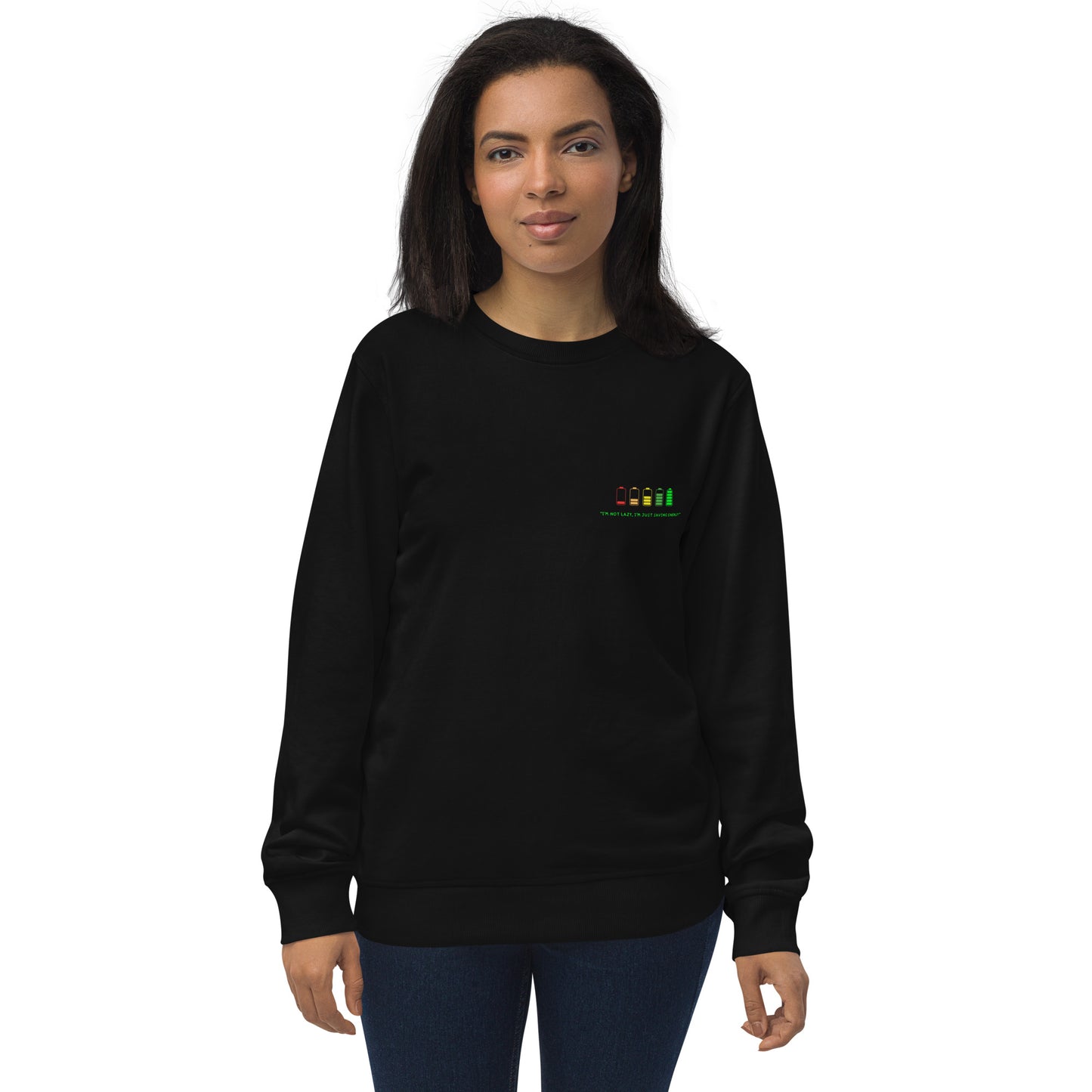 Felpa organica unisex Linea ENERGY
