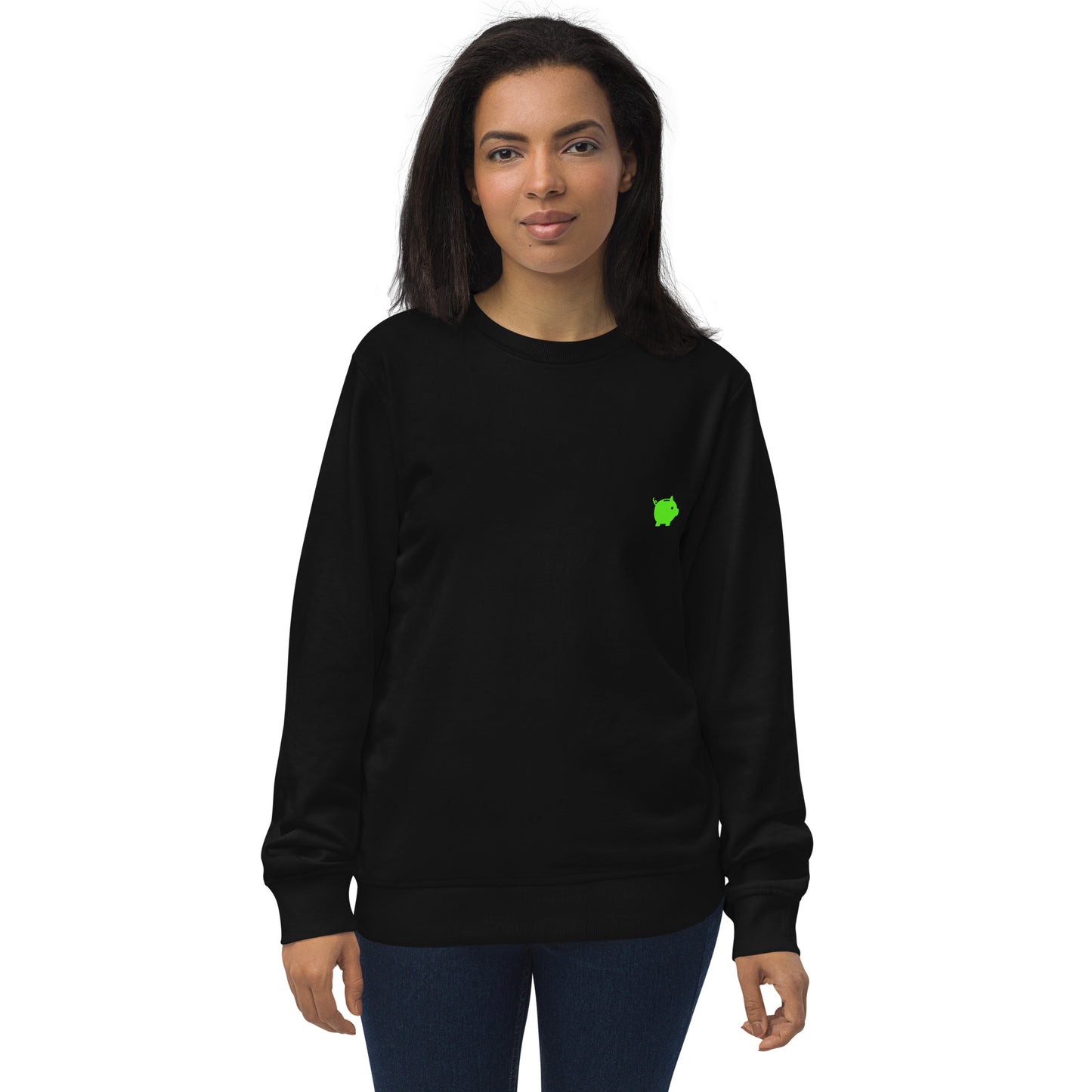 Felpa organica unisex Linea MORE MONEY
