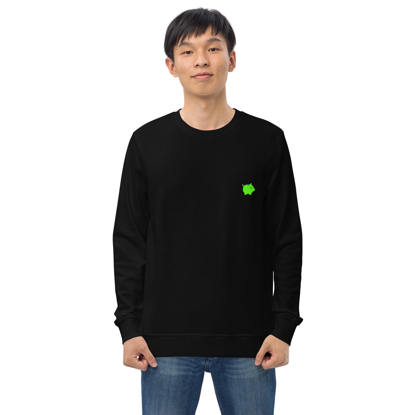 Felpa organica unisex Linea MORE MONEY