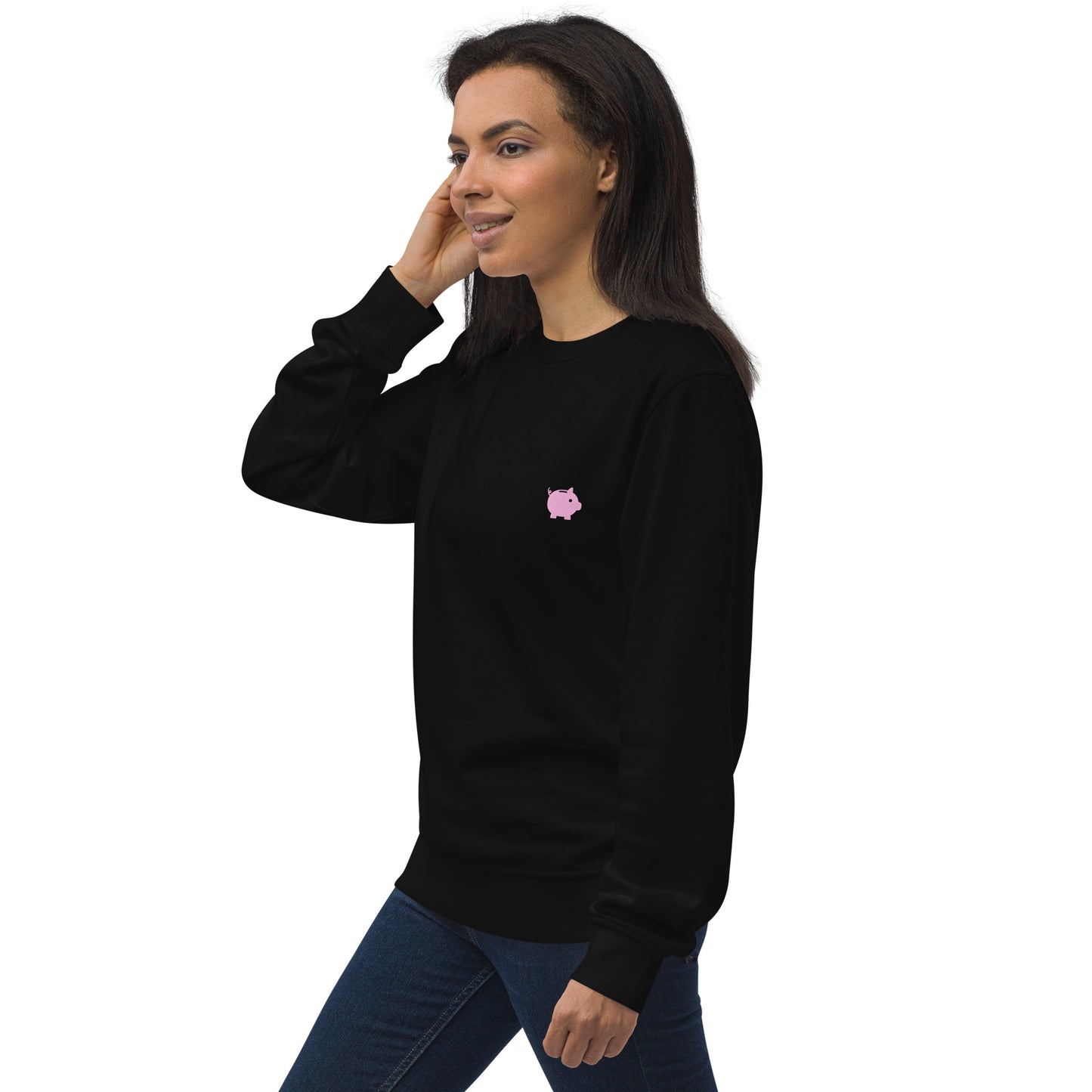 Felpa organica unisex Linea MORE MONEY