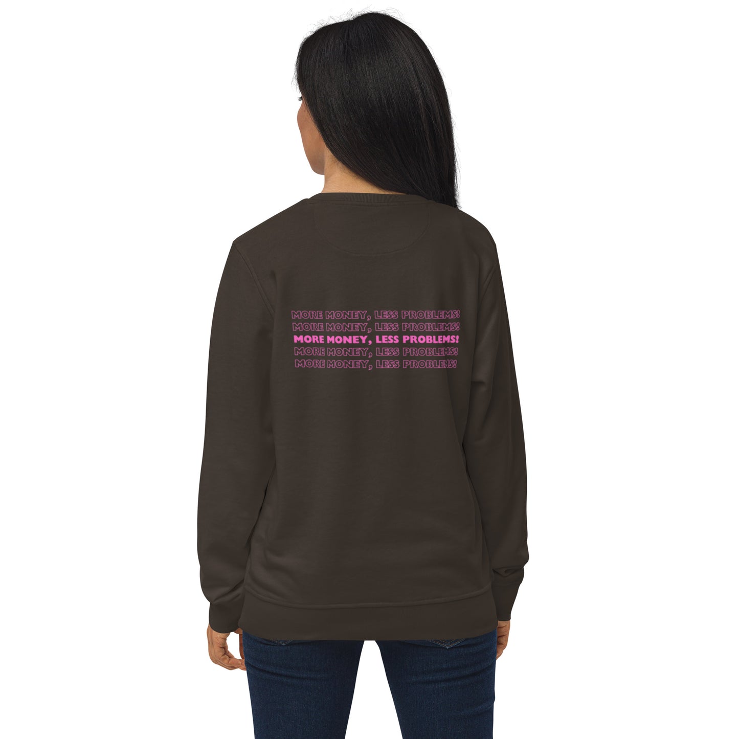 Felpa organica unisex Linea MORE MONEY