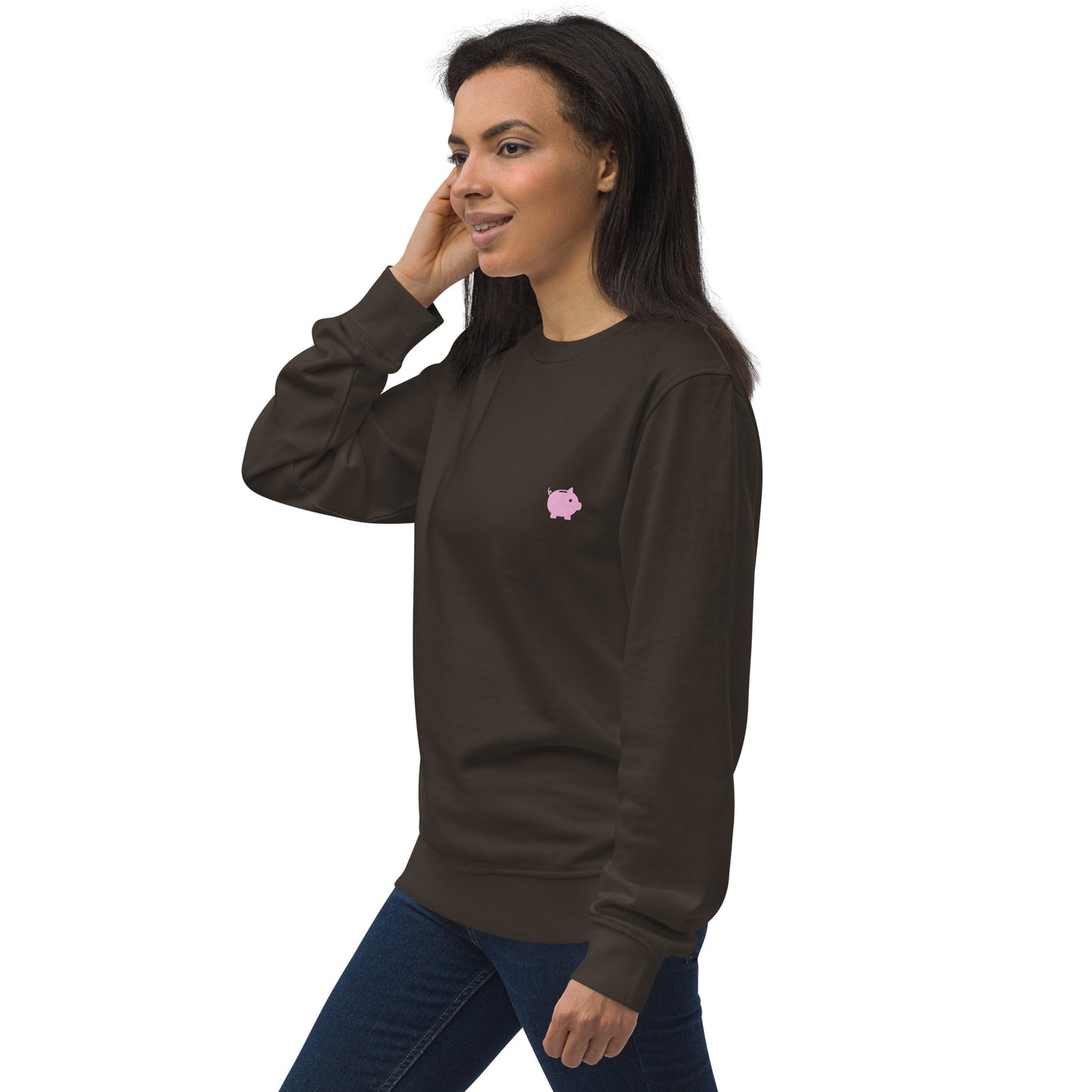 Felpa organica unisex Linea MORE MONEY