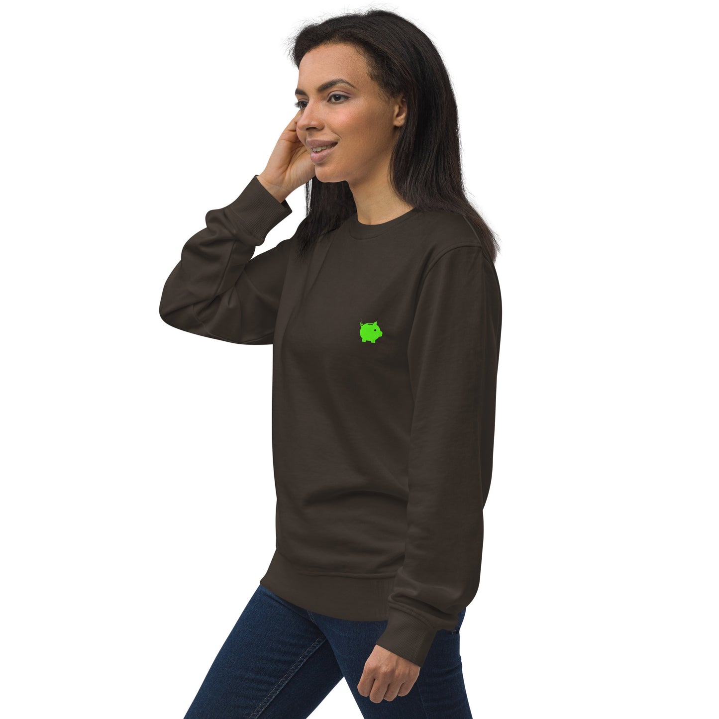 Felpa organica unisex Linea MORE MONEY