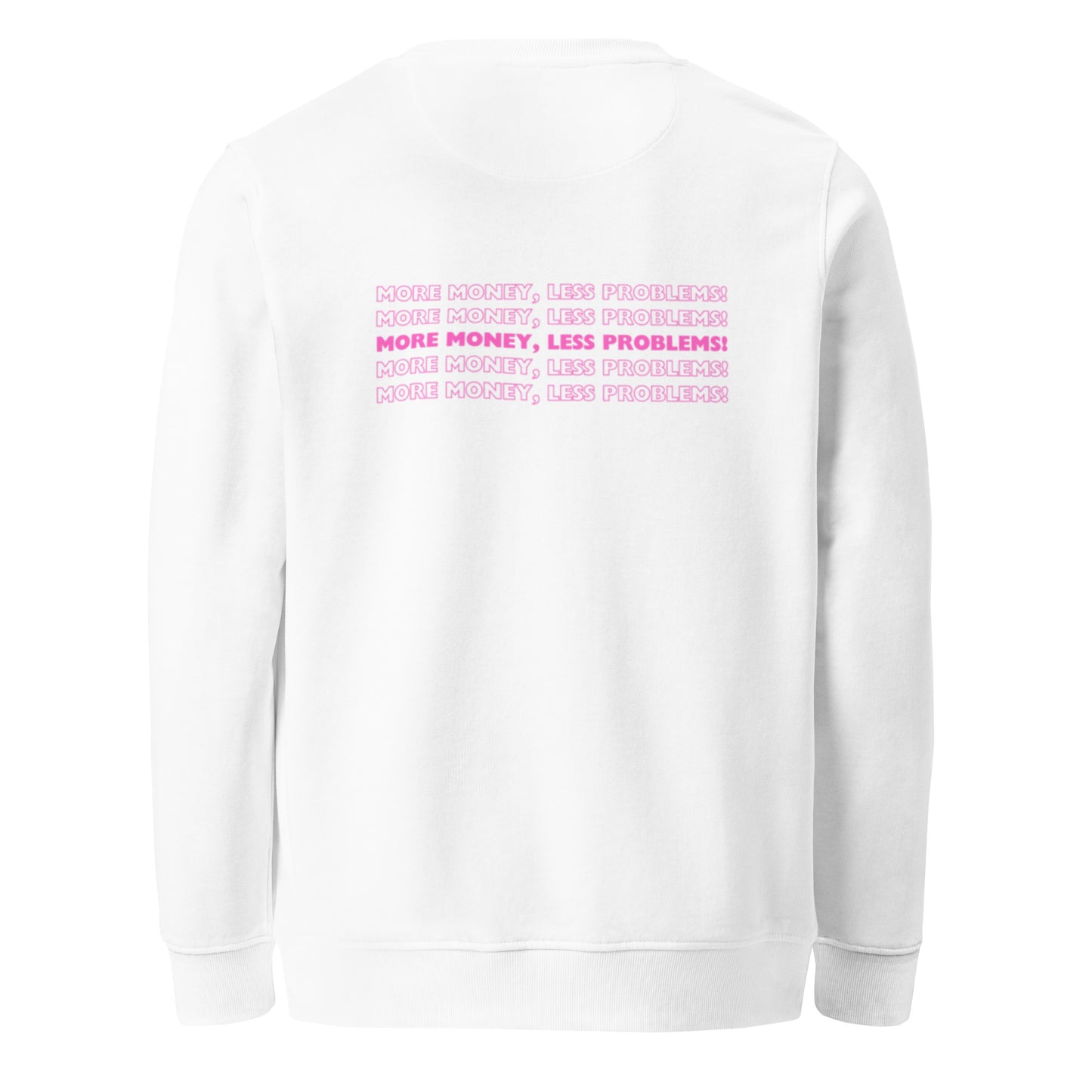 Felpa organica unisex Linea MORE MONEY