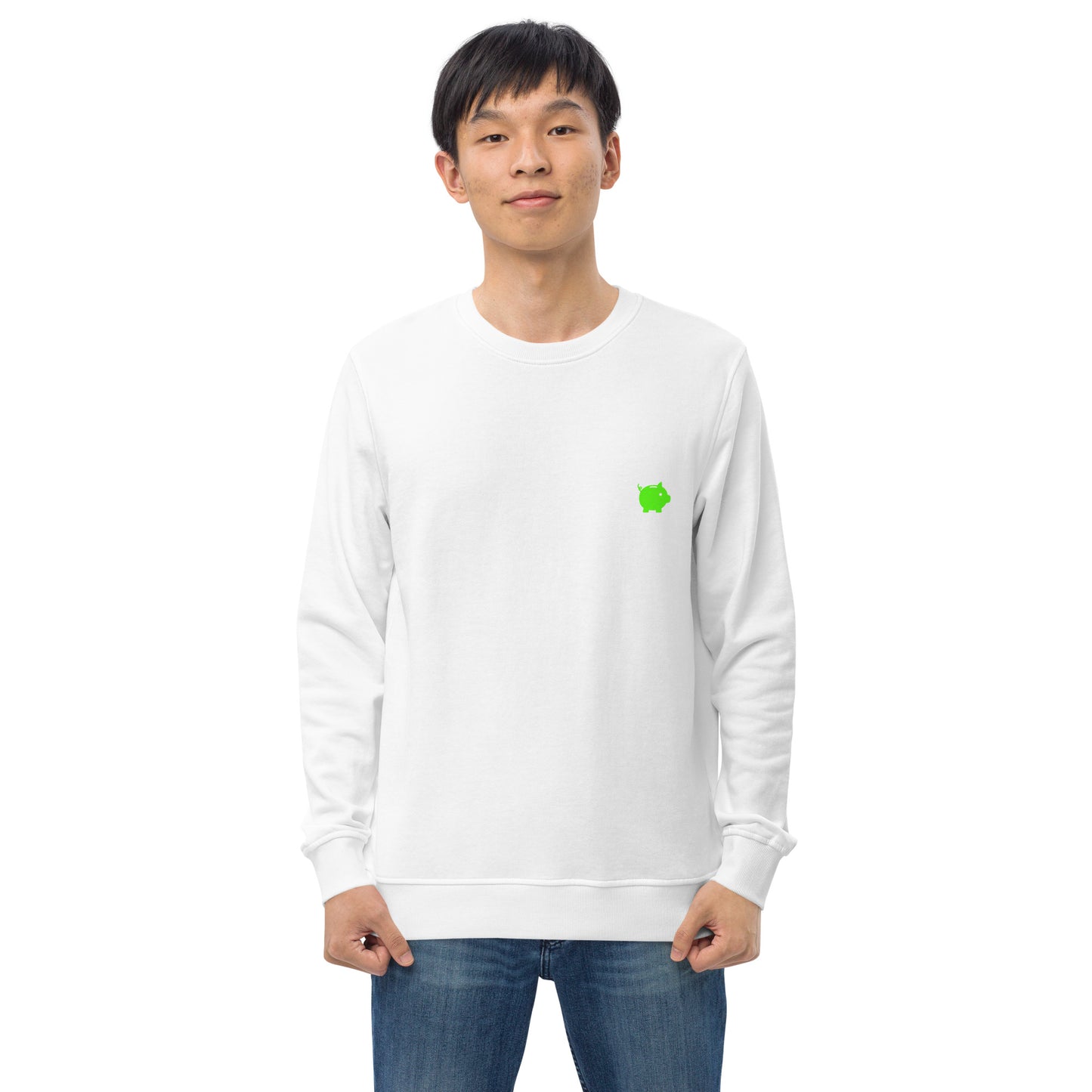 Felpa organica unisex Linea MORE MONEY