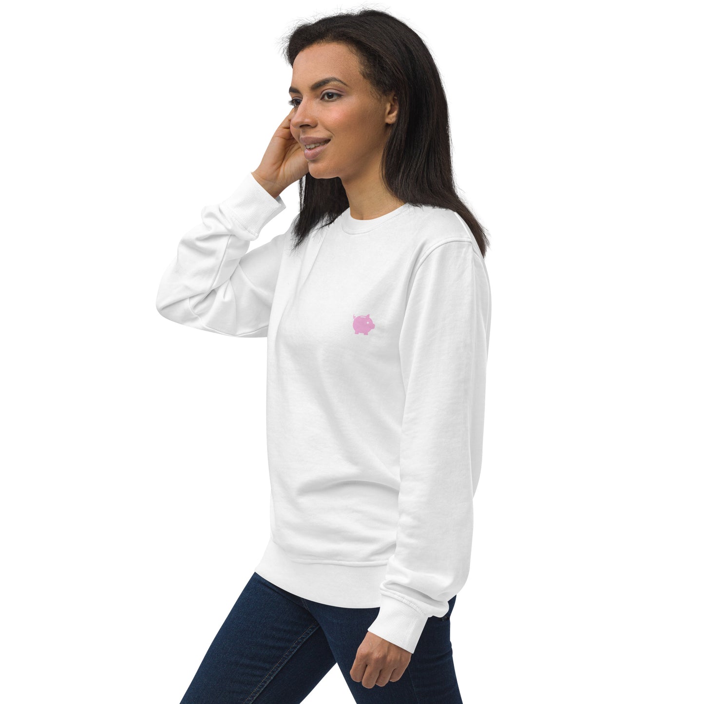 Felpa organica unisex Linea MORE MONEY