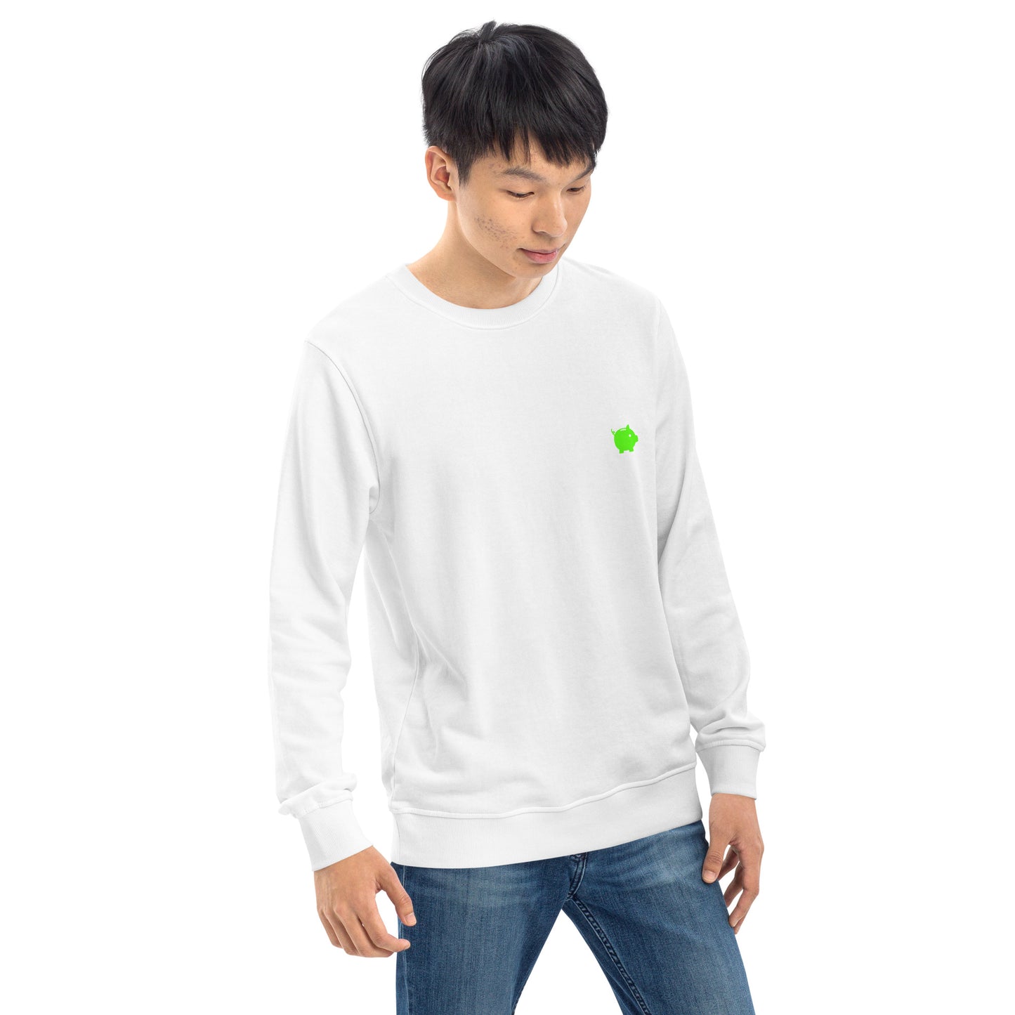Felpa organica unisex Linea MORE MONEY