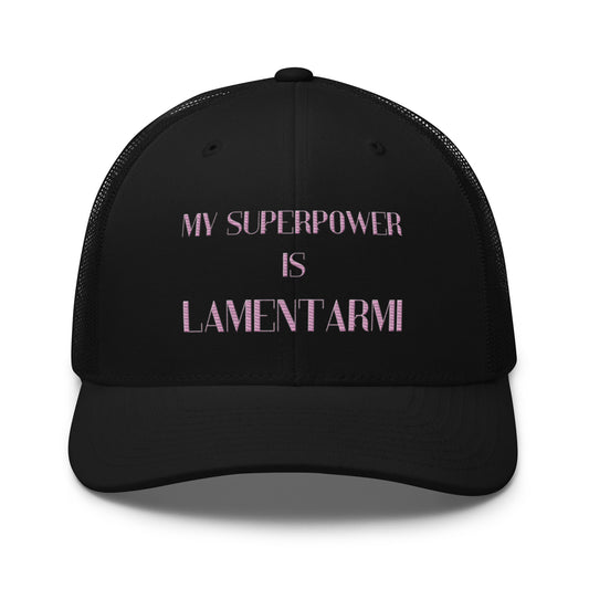 Cappellino trucker Linea MYSUPERPOWER IS