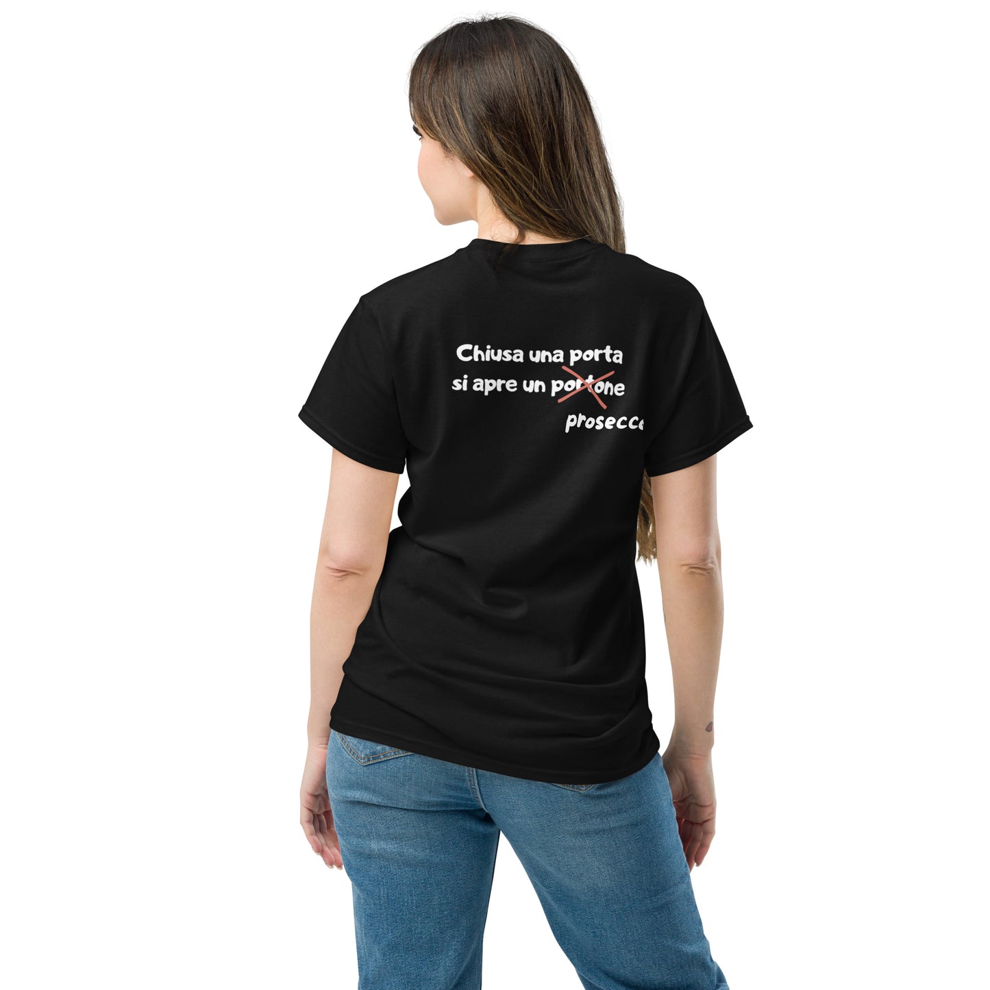 T-shirt classica unisex Linea CHIUSAUNAPORTA